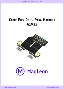 Cable Flex Dc-in Para Macbook A1932 - Ficha Técnica