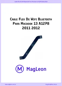 Cable Flex De Wifi Bluetooth Para Macbook 13 A1278 2011 2012 - Ficha Técnica