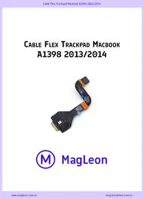 Cable Flex Trackpad Macbook A1398 2013/2014 - Ficha Técnica