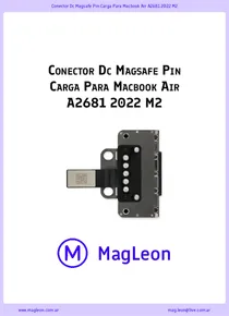 Conector Dc Magsafe Pin Carga Para Macbook Air A2681 2022 M2 - Ficha Técnica