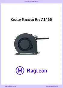 Cooler Macbook Air A1465 - Ficha Técnica