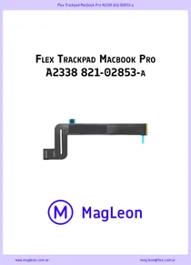 Flex Trackpad Macbook Pro A2338 821-02853-a - Ficha Técnica