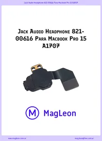Jack Audio Headphone 821-00616 Para Macbook Pro 15 A1707 - Ficha Técnica