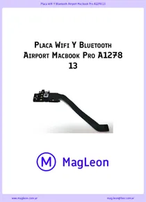 Placa Wifi Y Bluetooth Airport Macbook Pro A1278 13 - Ficha Técnica