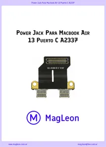 Power Jack Para Macbook Air 13 Puerto C A2337 - Ficha Técnica