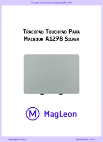 Trackpad Touchpad Para Macbook A1278 Silver - Ficha Técnica
