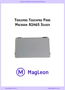 Trackpad Touchpad Para Macbook A1465 Silver - Ficha Técnica