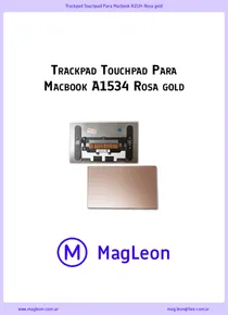 Trackpad Touchpad Para Macbook A1534 Rosa gold - Ficha Técnica