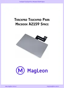 Trackpad Touchpad Para Macbook A2159 Space - Ficha Técnica