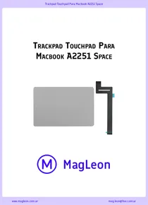 Trackpad Touchpad Para Macbook A2251 Space - Ficha Técnica