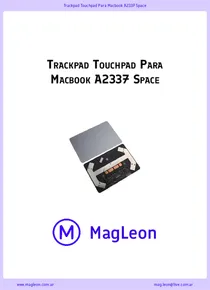 Trackpad Touchpad Para Macbook A2337 Space - Ficha Técnica