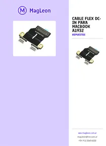 Cable Flex Dc-in Para Macbook A1932 - Folleto