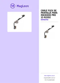 Cable Flex De Pantalla Para Macbook Pro 13 A1502 - Folleto