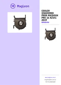 Cooler Izquierdo Para Macbook Pro 16 A2141 2019 - Folleto