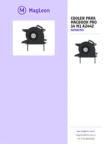 Cooler Para Macbook Pro 14 M1 A2442 - Folleto