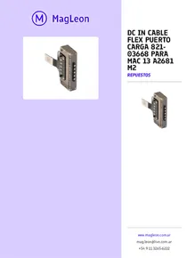 Dc In Cable Flex Puerto Carga 821-03668 Para Mac 13 A2681 M2 - Folleto