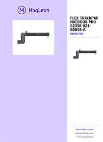 Flex Trackpad Macbook Pro A2338 821-02853-a - Folleto