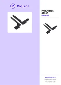 Parlantes A1466 - Folleto