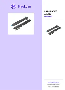 Parlantes A2337 - Folleto