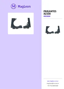 Parlantes A2338 - Folleto