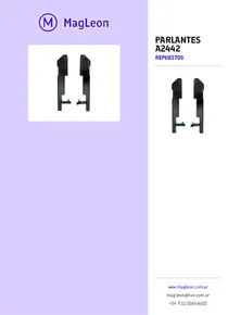 Parlantes A2442 - Folleto