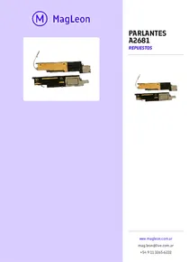 Parlantes A2681 - Folleto