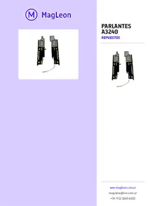 Parlantes A3240 - Folleto