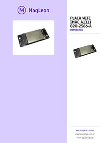 Placa Wifi Imac A1311 820-2566-a - Folleto
