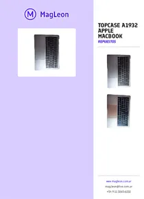 Topcase A1932 Apple Macbook - Folleto