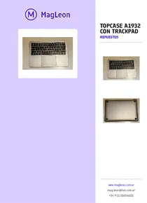 Topcase A1932 con trackpad - Folleto