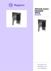 Topcase A2141 Macbook Apple - Folleto