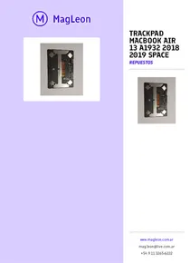 Trackpad Macbook Air 13 A1932 2018 2019  Space - Folleto