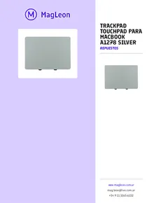 Trackpad Touchpad Para Macbook A1278 Silver - Folleto