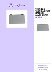 Trackpad Touchpad Para Macbook A1465 Silver - Folleto