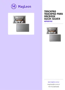 Trackpad Touchpad Para Macbook A1534 Silver - Folleto