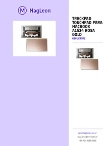 Trackpad Touchpad Para Macbook A1534 Rosa gold - Folleto