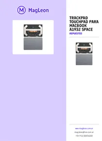 Trackpad Touchpad Para Macbook A1932 Space - Folleto