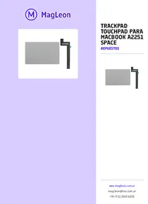 Trackpad Touchpad Para Macbook A2251 Space - Folleto