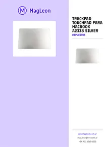 Trackpad Touchpad Para Macbook A2338 Silver - Folleto