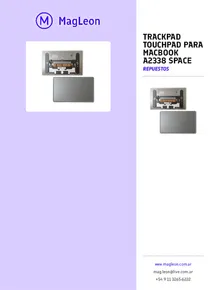 Trackpad Touchpad Para Macbook A2338 Space - Folleto