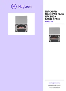 Trackpad Touchpad Para Macbook A2681 Space - Folleto