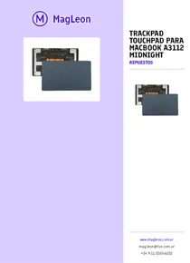 Trackpad Touchpad Para Macbook A3112 Midnight - Folleto