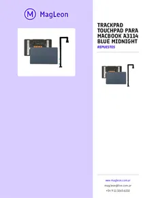 Trackpad Touchpad Para Macbook A3114 Blue Midnight - Folleto