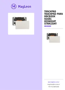 Trackpad Touchpad Para Macbook A2681 Midnight Starlight - Folleto